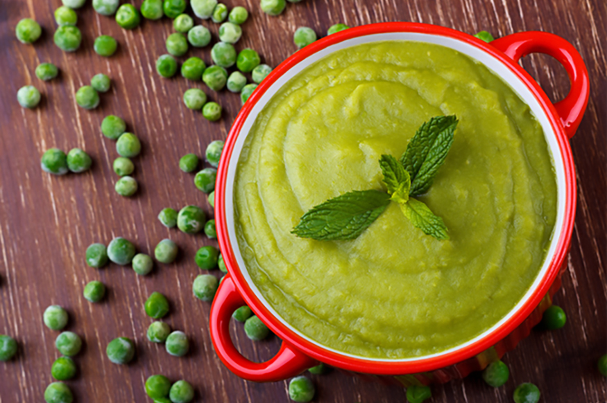 Crema de guisantes a la menta